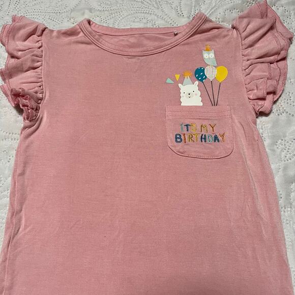 Little Sleepies Play Bamboo Birthday Shirt Size 4T - Picture 3 of 5